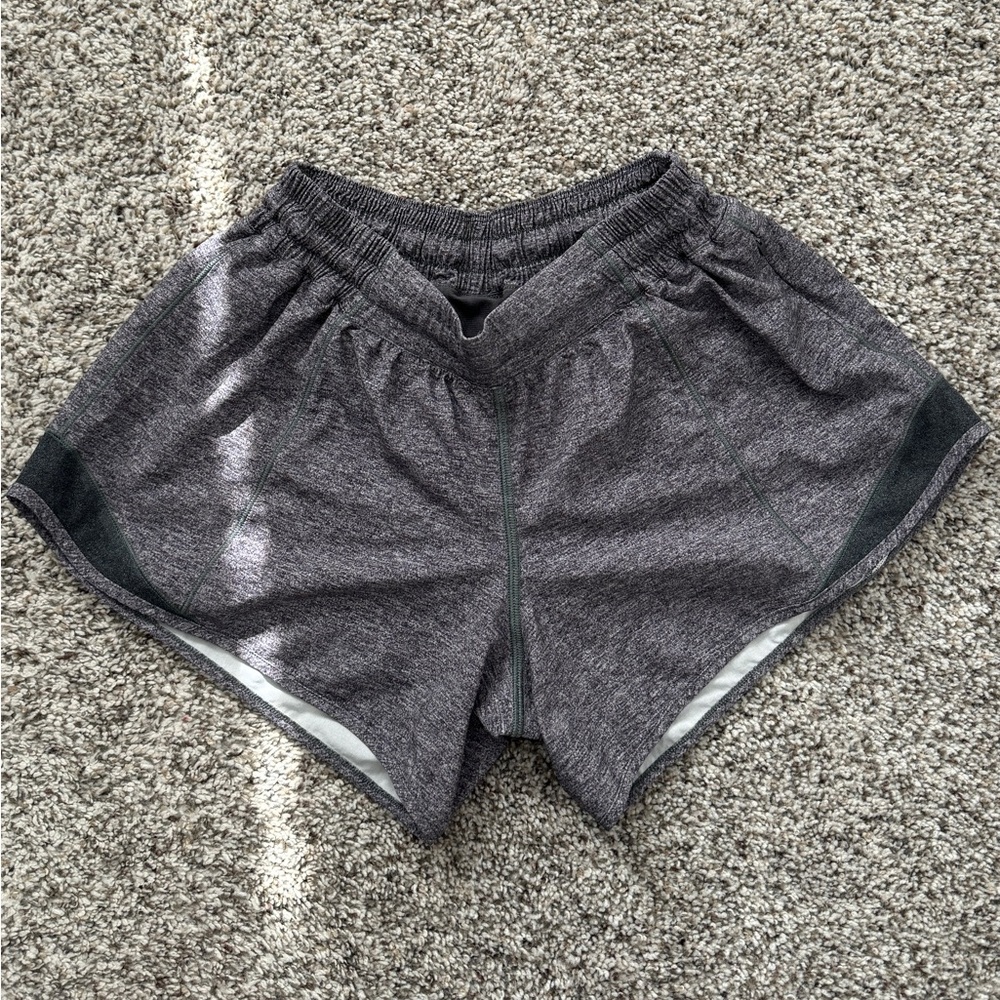 Lululemon size 6 hotty hot grey shorts